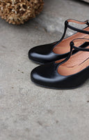 Schwarze Astrid-Heels 