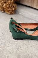 Grace ballet flats green suede - 48h