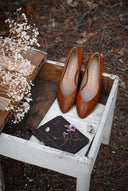 Audrey Ballerinas, braunes Krokodilmuster - 48 Stunden