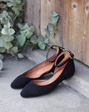 Grace black suede ballet flats - 48h 