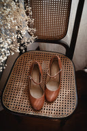 Obcasy Luna koniakowy brąz