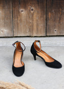Elena heels black suede - 48h