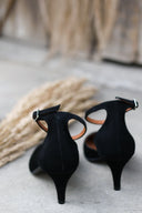 Elena heels black suede - 48h