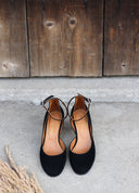 Elena heels black suede - 48h