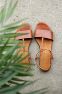 Amalia cognac brown sandals - 48h
