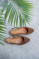 Oriana Ballerinas aus Wildleder in Zigarrenform - 48 Stunden 