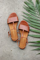 Amalia cognac brown sandals - 48h