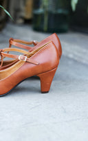 Astrid Heels cognacbraun 