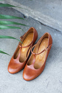 Astrid Heels cognacbraun 