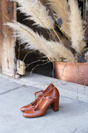 Obcasy Greta koniakowy brąz - 48h