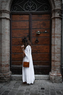 Torba listonoszka brąz krokodyl