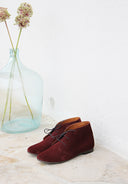 Trzewiki Malin burgundowy zamsz