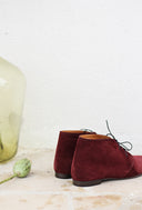 Trzewiki Malin burgundowy zamsz