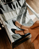 Baleriny Grace granatowy zamsz - 48h