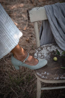 Obcasy Aurelia zamsz cigaro