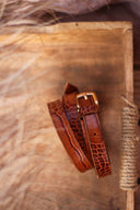 Pasek brąz krokodyl - 48h