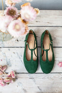 Lotta green suede ballet flats - 48h