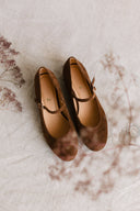 Mary-Jane Ballerinas aus Wildleder in Zigarrenform - 48 Stunden
