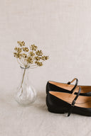 Mary-Jane black ballet flats