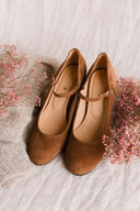 Obcasy Aurelia zamsz cigaro